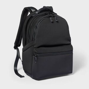 Open Box - All In Motion - Faux Neoprene 17" Backpack Black - All  Black
